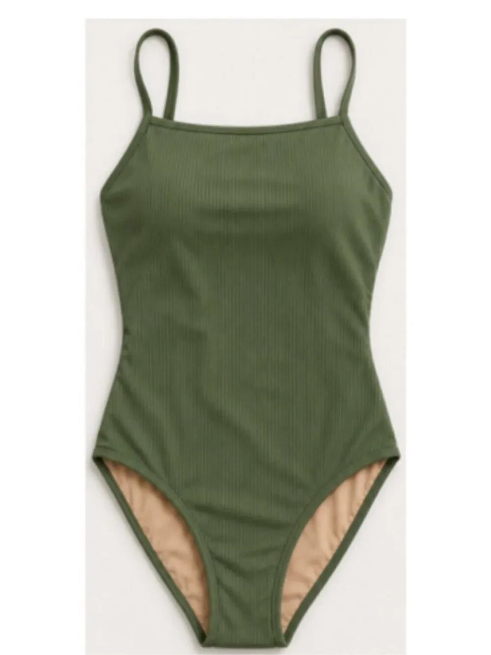 J.Crew Factory Ribbed One-Piece Swimsuit - Size M - NWT